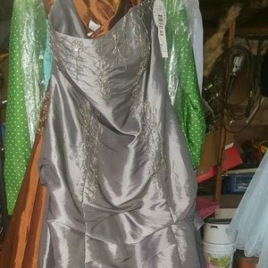 Silver/gray prom dress